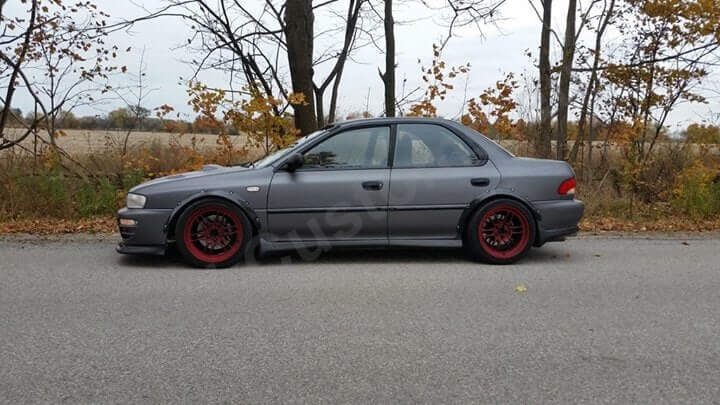 Subaru Impreza GC8 Wide Body Fender Flares 4-doors.