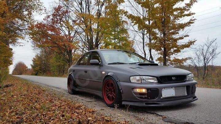 Subaru Impreza GC8 Wide Body Fender Flares 4-doors.