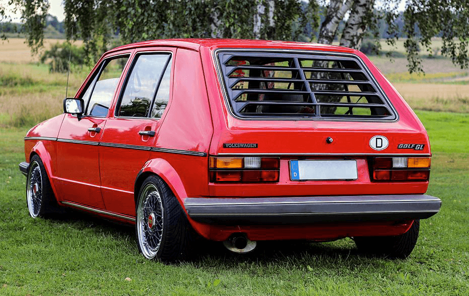 VW Golf MK1 Rear Window Louver