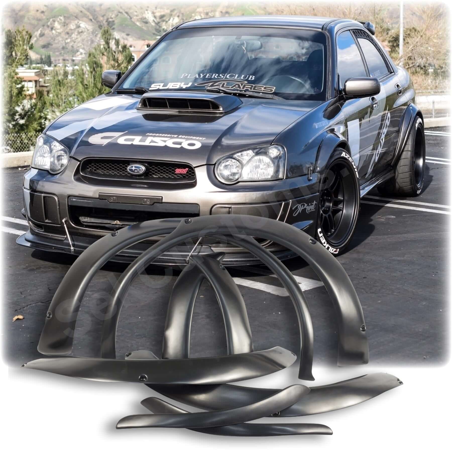 3.5 Car Fender Flares Wheel Arch Extra Wide Body Kit For Subaru 3.5 Car Fender Flares Wheel Arch Extra Wide Body Kit For Subaru