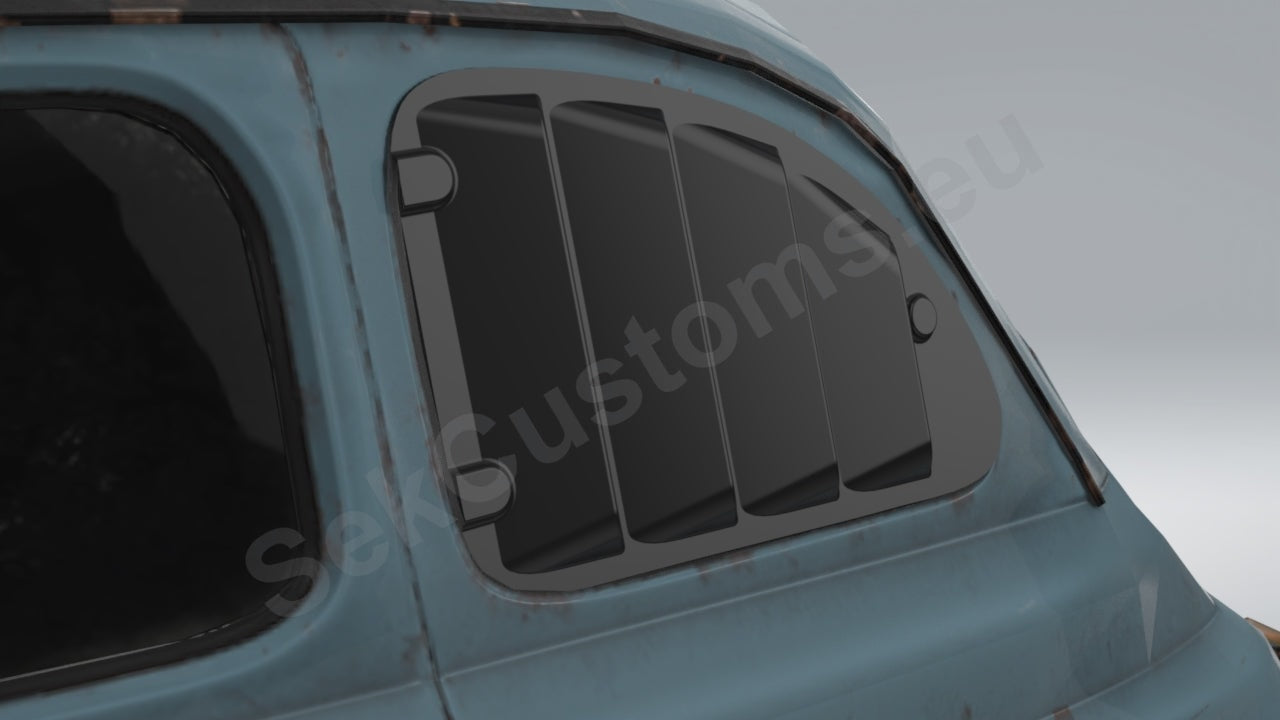 Fiat 500 Side Quarter Window Louver