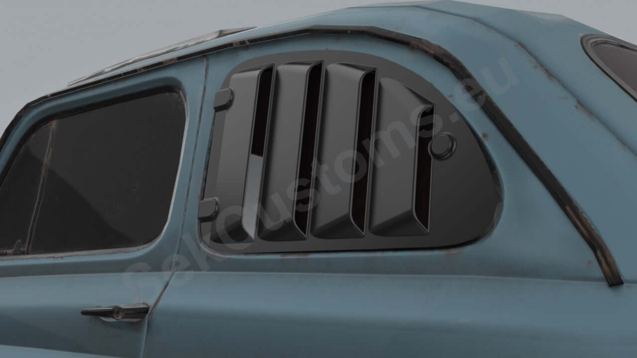 Fiat 500 Side Quarter Window Louver