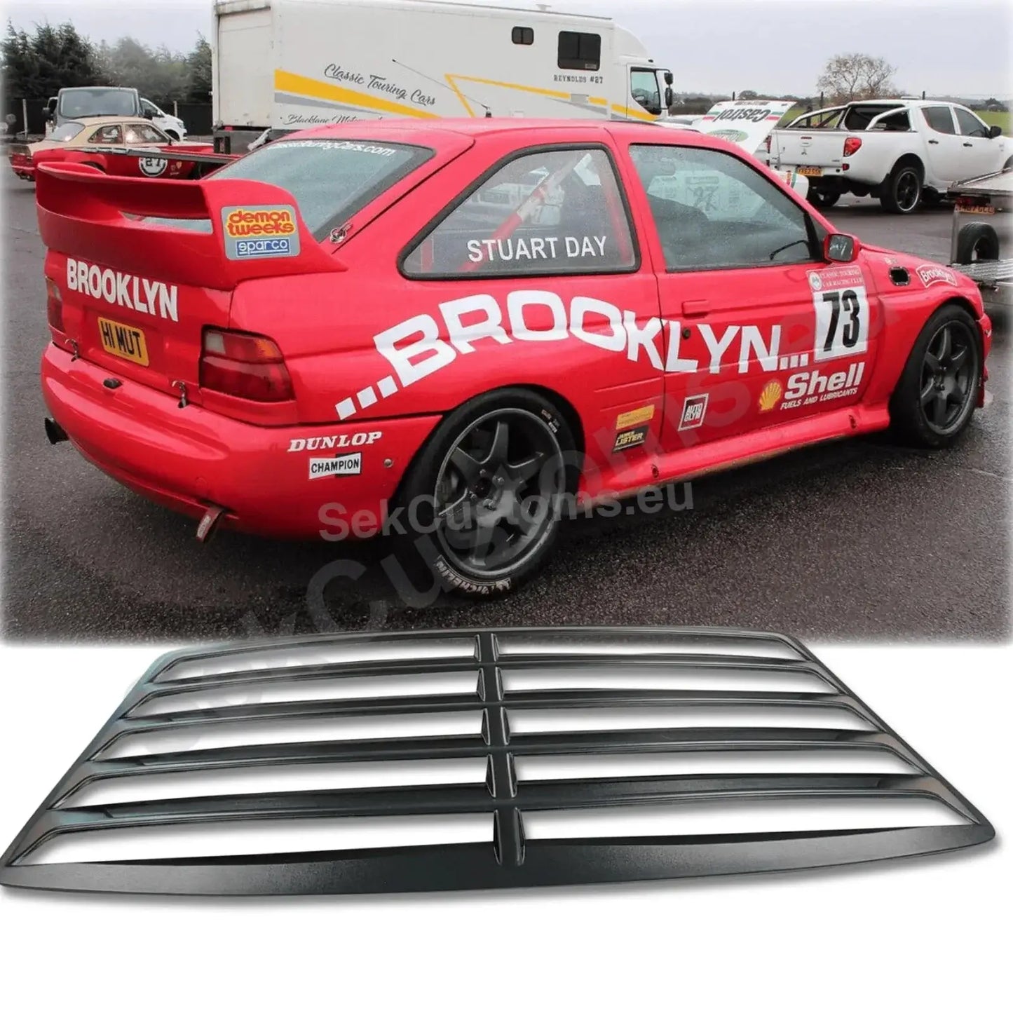 Ford Escort MK5 Rear Window Louver
