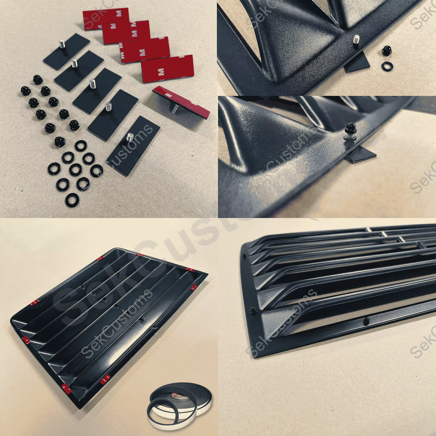 How to install rear window louver