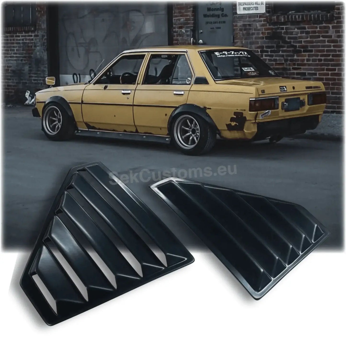Toyota Corolla E70 Side Window Louvers