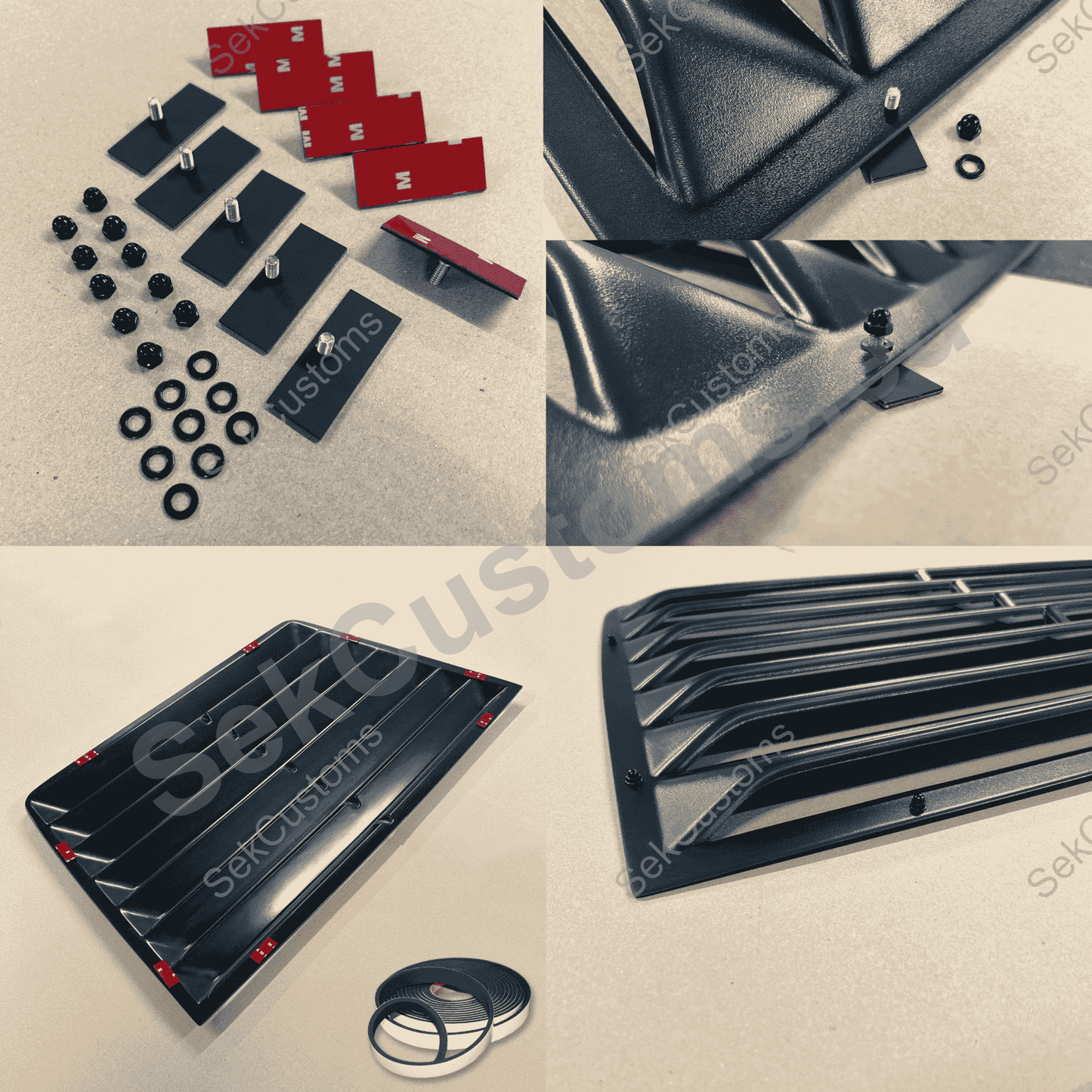 How to install rear window louver