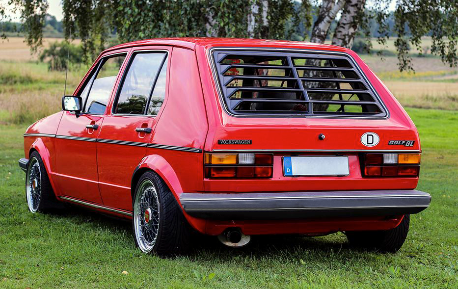 VW Golf MK1 Rear Window Louver