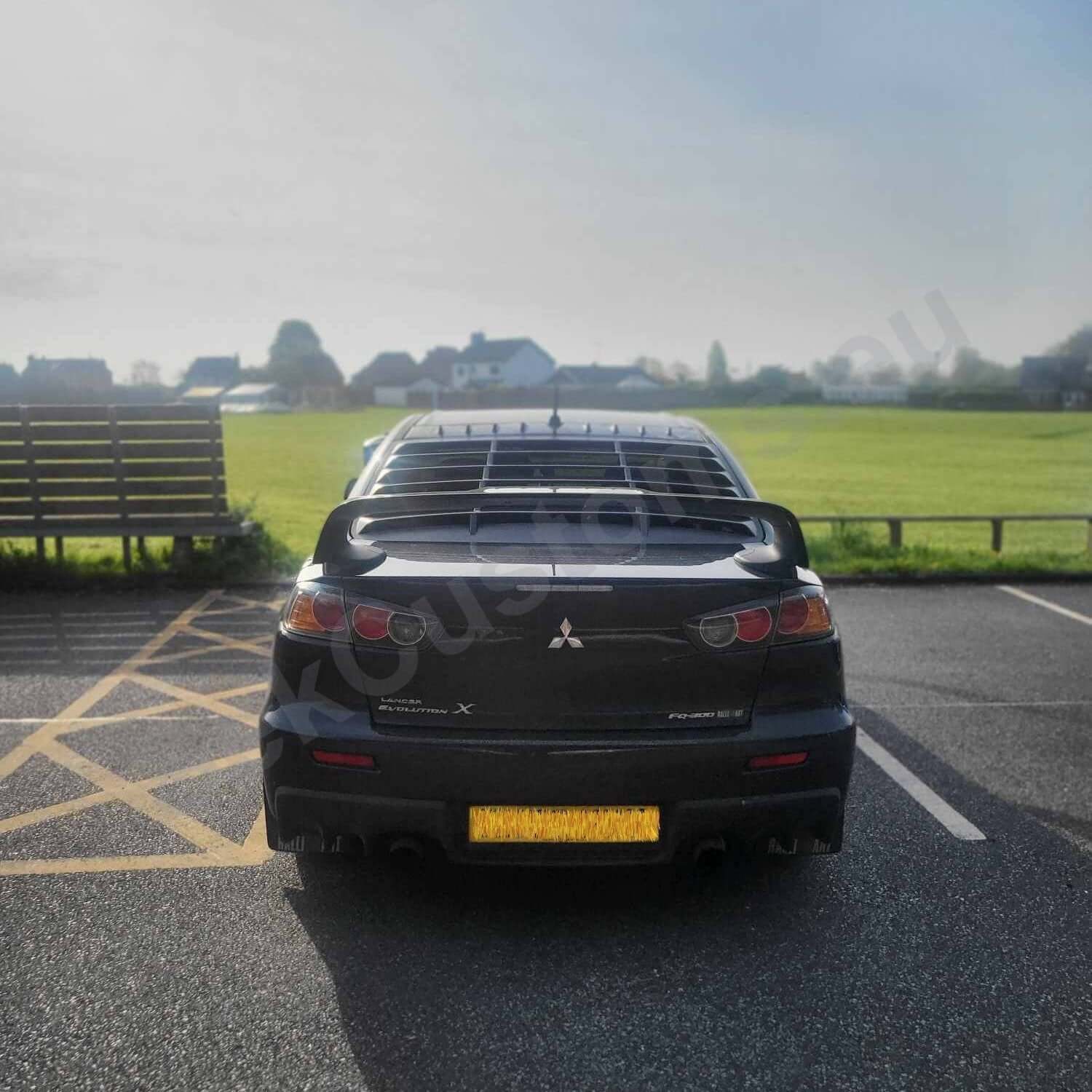 Lancer Evolution Rear Mitsubishi Lancer Evo X Rear Window Louver– SekCustoms