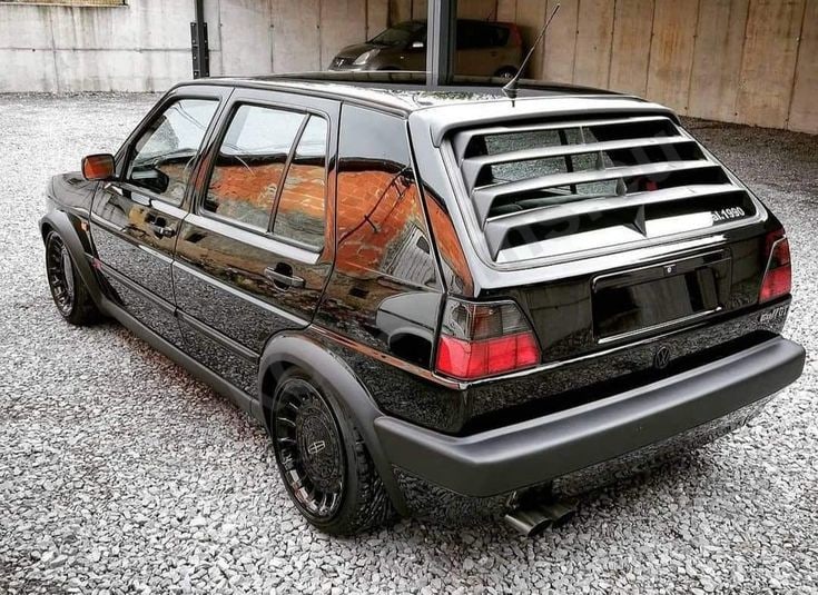 VW Golf MK2 Rear Window Louver