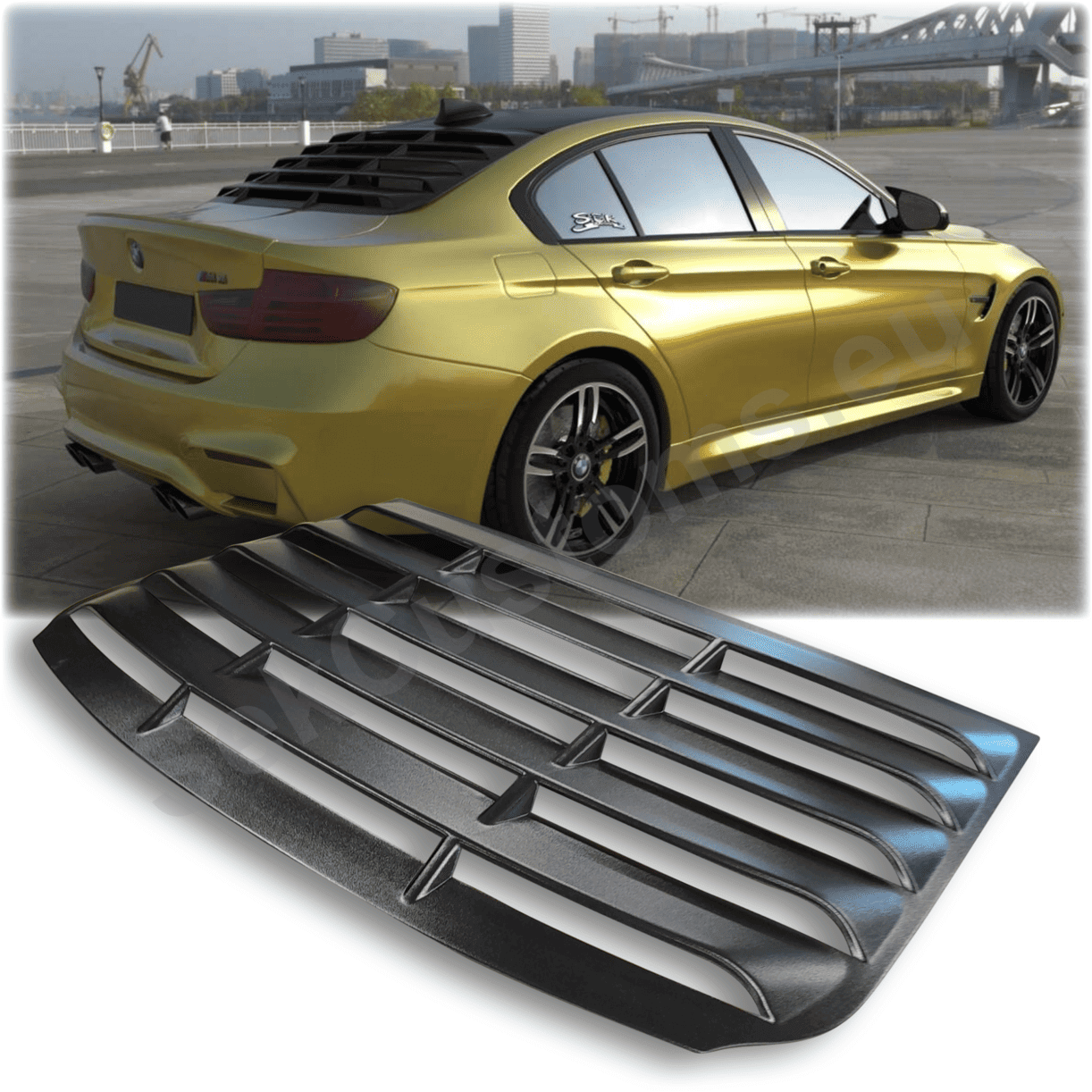 Bmw Rear Window Open BMW 3 Series F30 / F80 M3 Rear Window Louver– SekCustoms