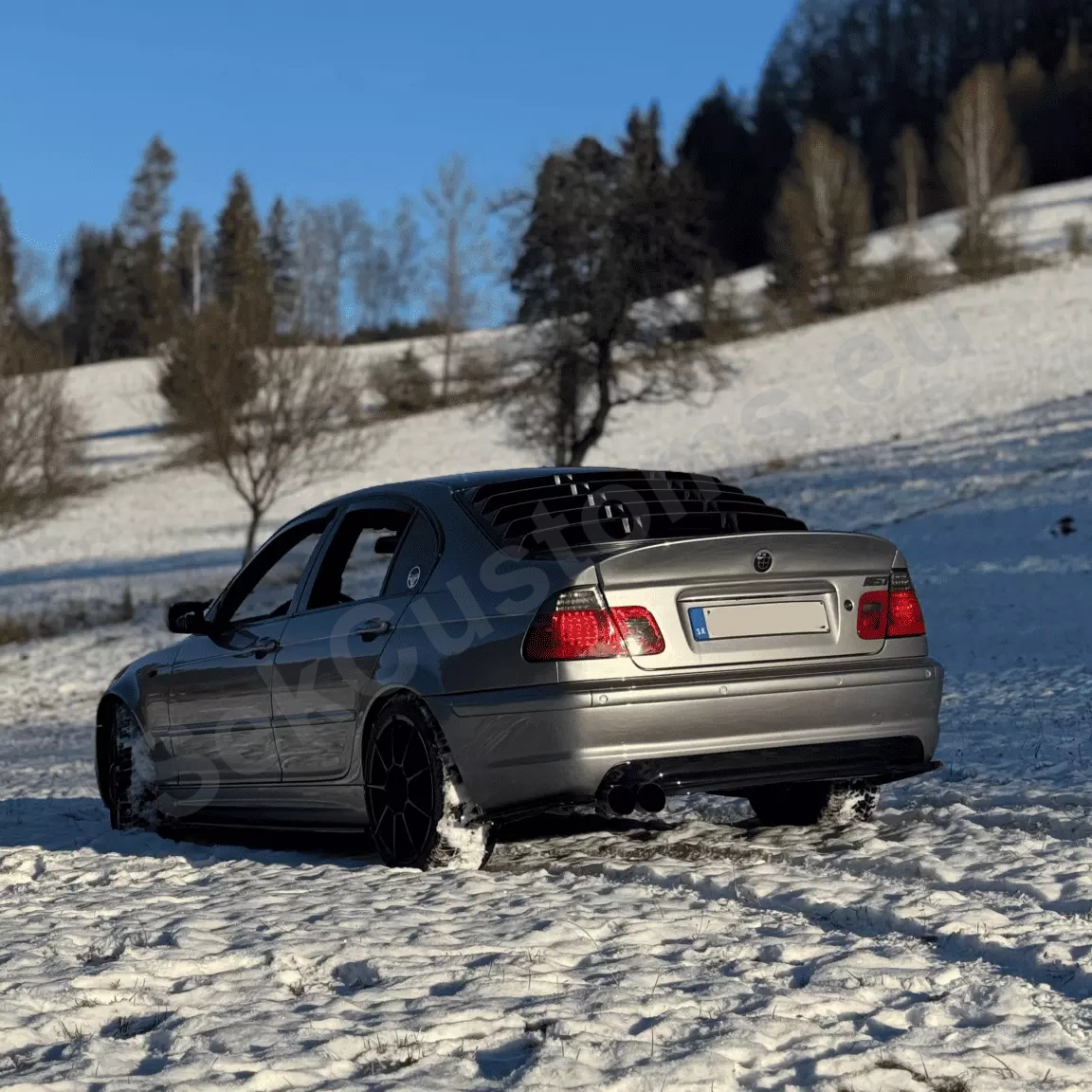 BMW E46 Rear Window Louver. Window Spoiler– SekCustoms