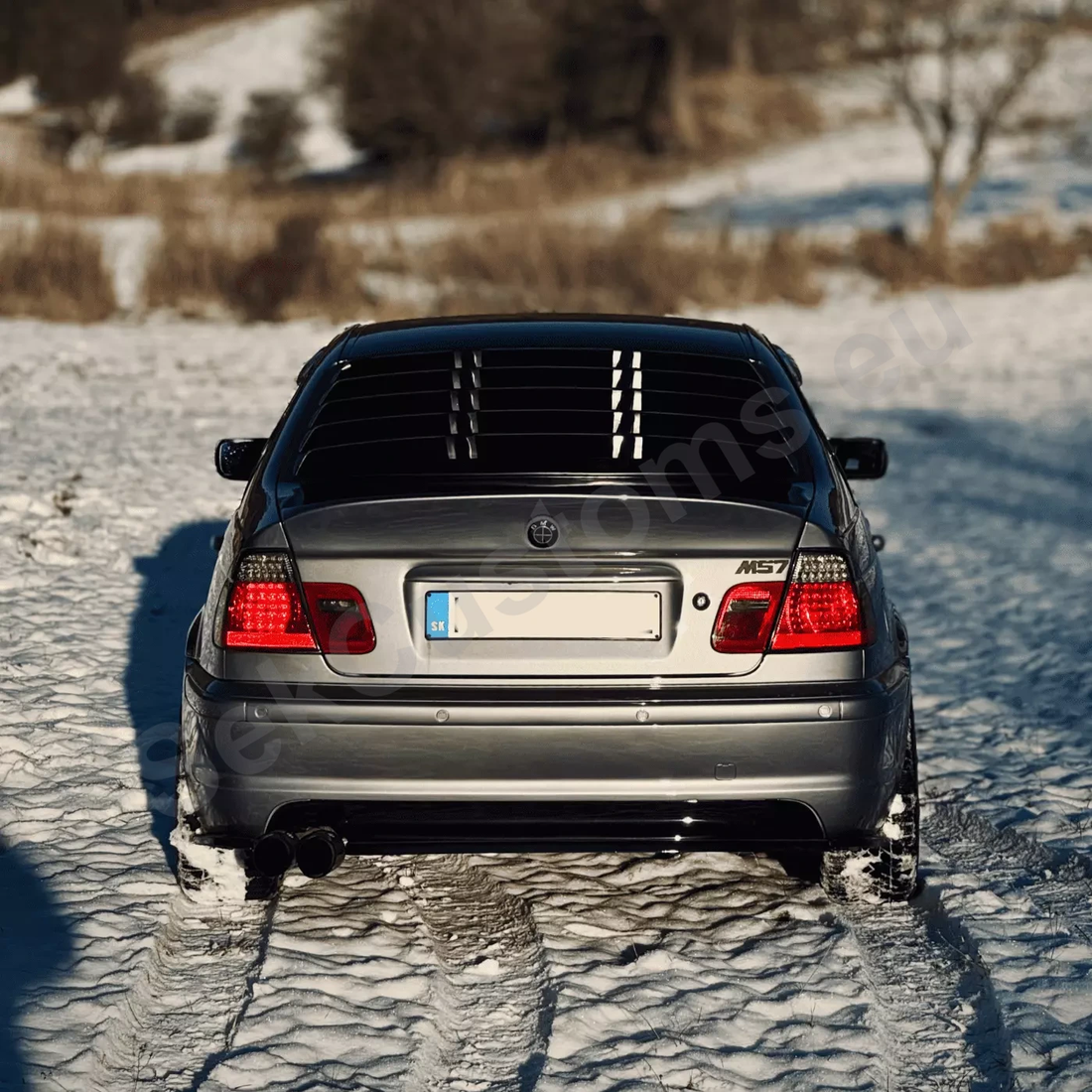 BMW E46 Rear Window Louver. Window Spoiler– SekCustoms