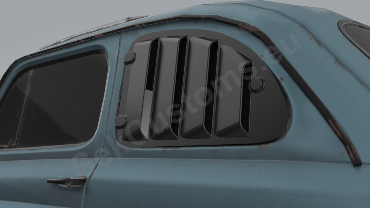 Fiat 500 Side Quarter Window Louver