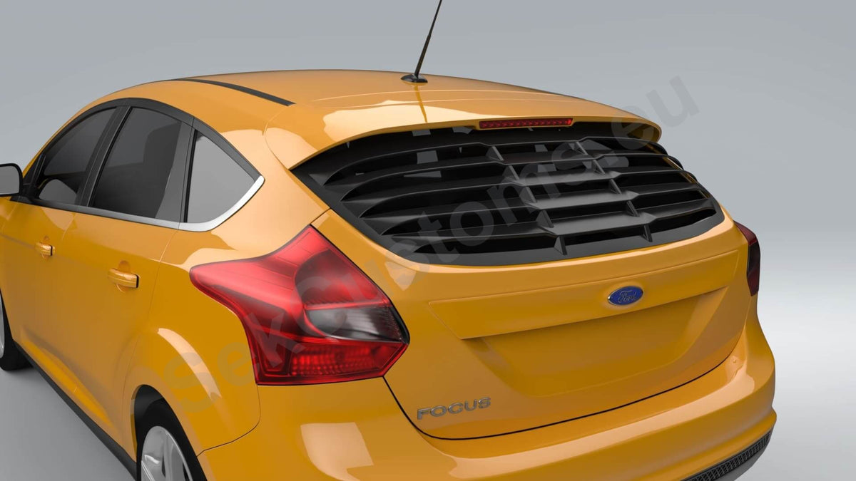 Ford Focus Rear Window Ford Focus MK3 Rear Window Louver, Rear Window Wings– SekCustoms