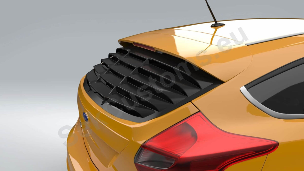Ford Focus Rear Window Ford Focus MK3 Rear Window Louver, Rear Window Wings– SekCustoms