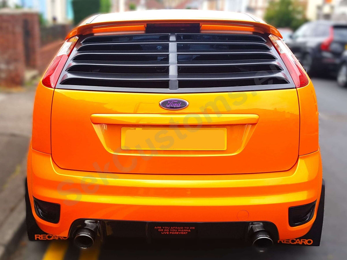 Ford Focus MK2 Rear Window Louvre, Rear Window Wings– SekCustoms