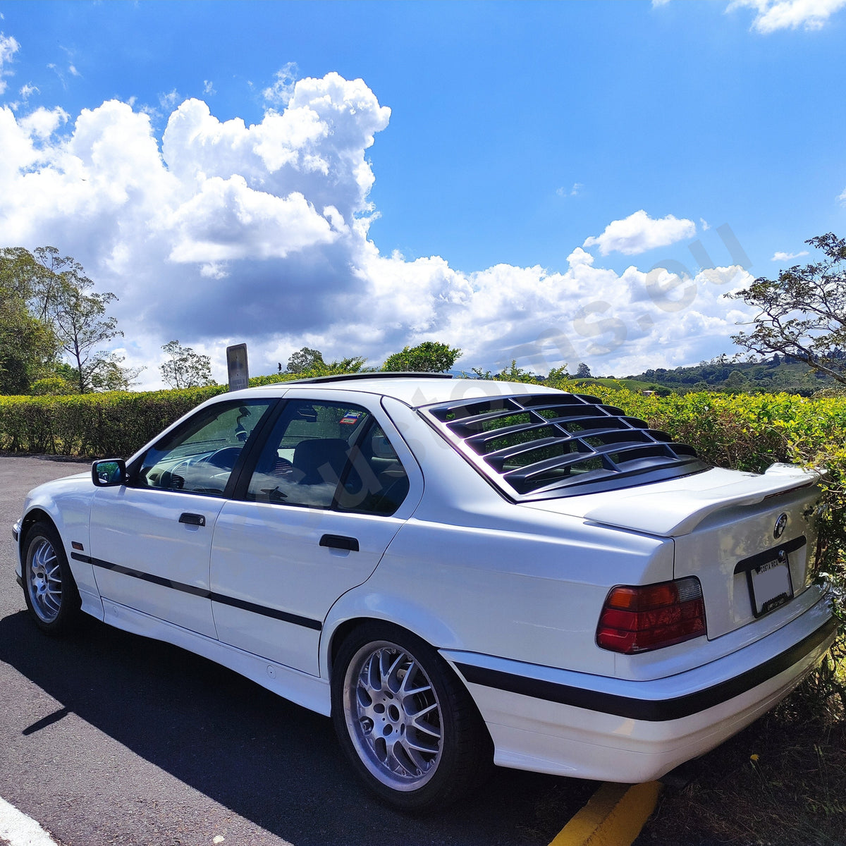BMW E36 Rear Window Louver. Window Wings– SekCustoms