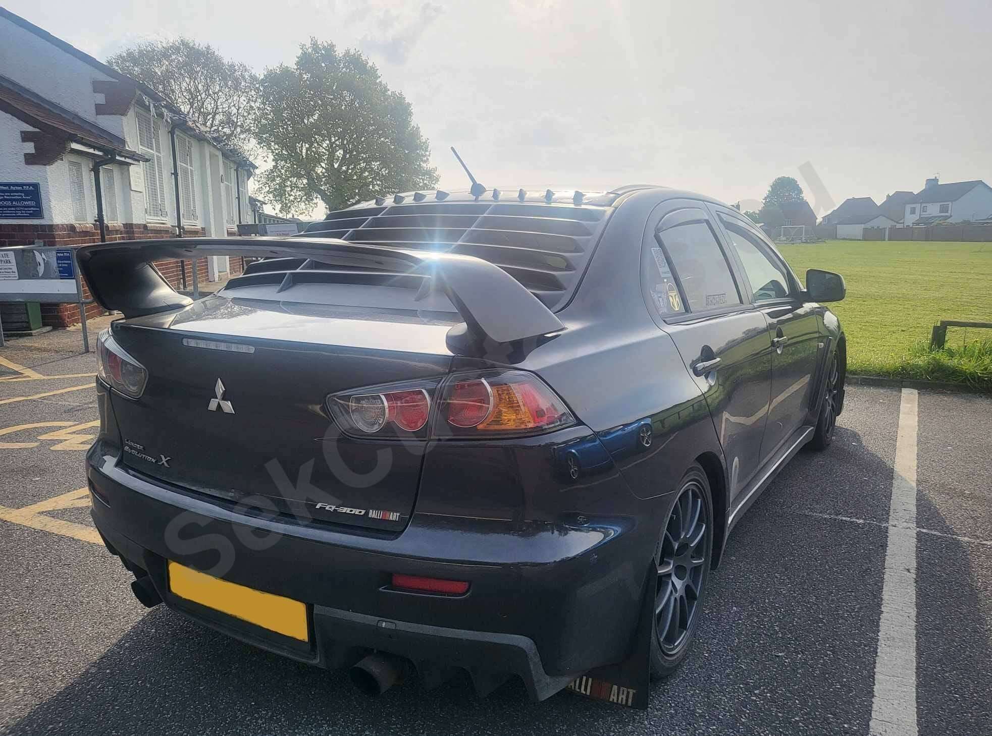 Lancer Evolution Rear Mitsubishi Lancer Evo X Rear Window Louver– SekCustoms