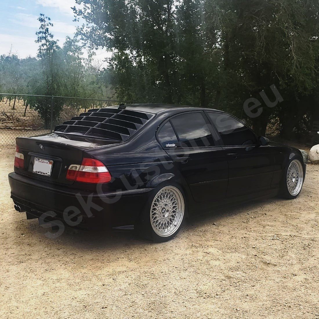 BMW E46 Rear Window Louver. Window Spoiler– SekCustoms