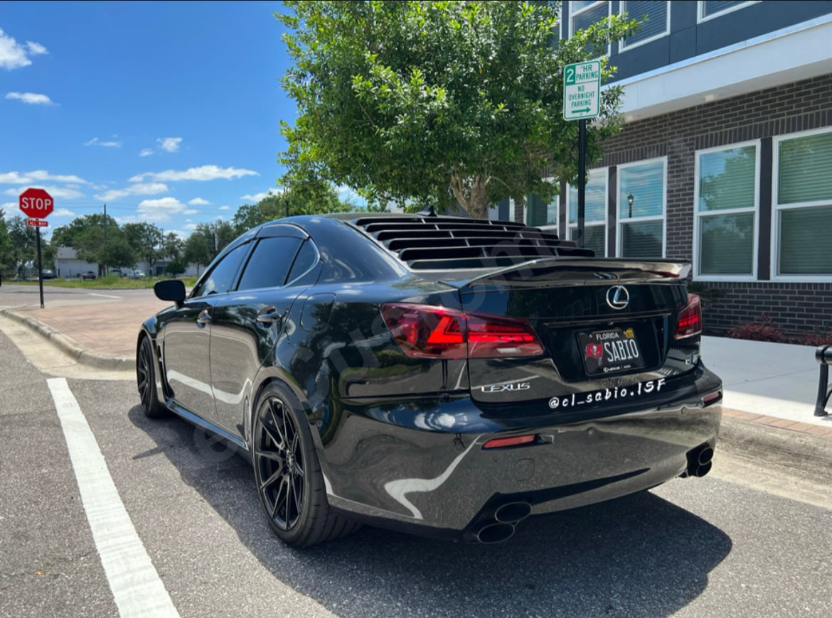 Lexus Sedan Rounded Rear Window Lexus IS Rear Window Louver (XE20)– SekCustoms